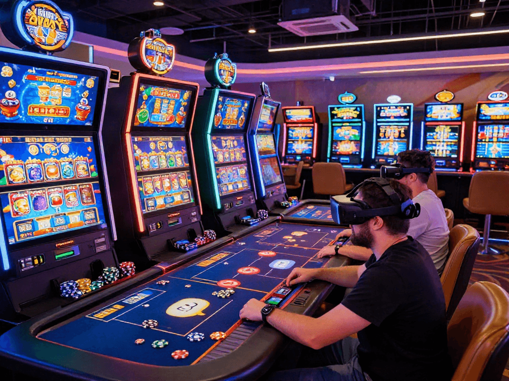 Le meilleur casino en ligne France avec joueurs engagés, machines à sous animées et ambiance lumineuse.