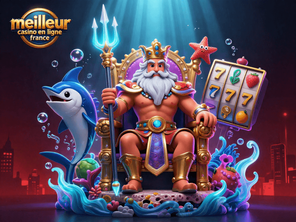 Jouez avec le meilleur casino en ligne France à votre portée, avec Neptune et des symboles chanceux!