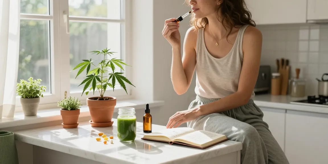 Casino en ligne sans wager avec huile CBD, plantes naturelles, ambiance wellness, et routine de bien-être authentique.