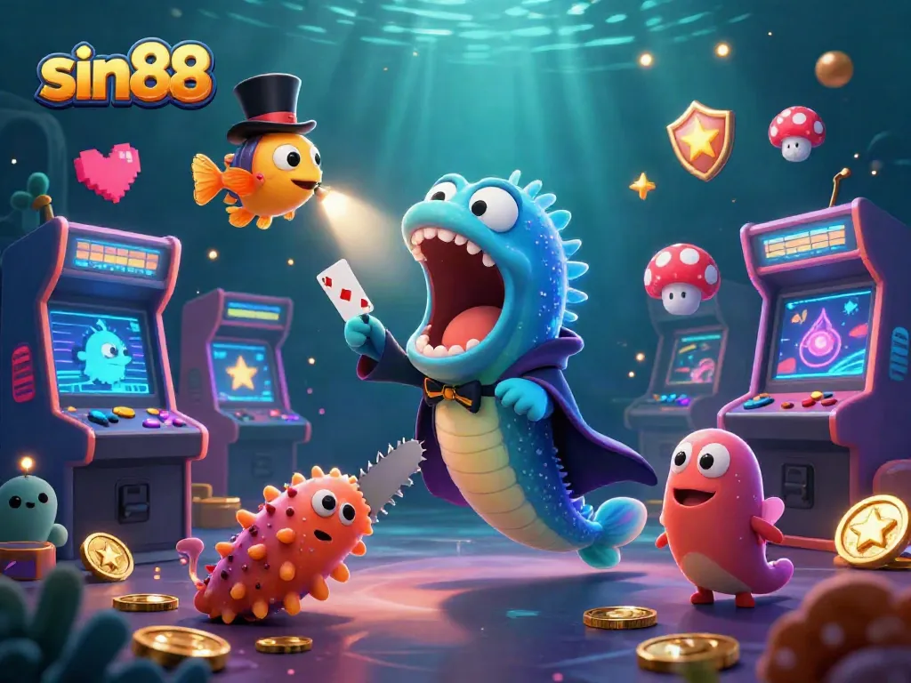 Experience captivating entertainment at sin88 with a vibrant 3D magical underwater world of casino action.