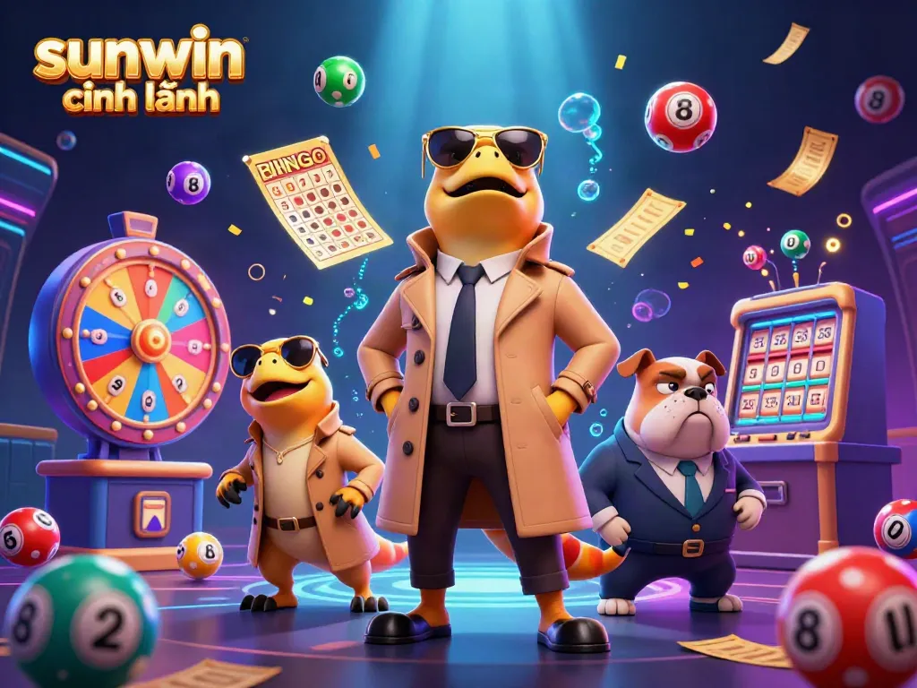 Experience the vibrant world of sunwin chính hãng, as cartoon raptors sneak into a VIP casino lounge.