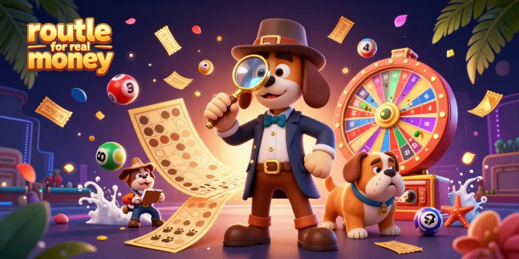 Play roulette for real money with colorful gaming elements and vibrant characters in an exciting scene.