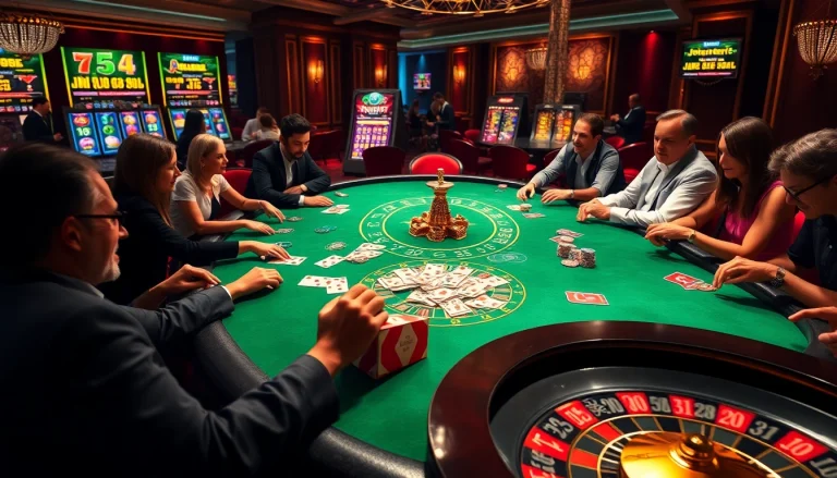 C168 motivates players at a modern casino table surrounded by thrilling poker action.