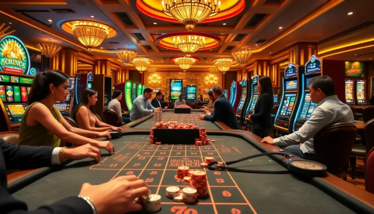 S8 org players engaged in an exciting casino environment with vibrant games and classic betting elements.