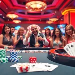 Experience thrilling gameplay at GK88.COM with engaged players at a vibrant casino table.