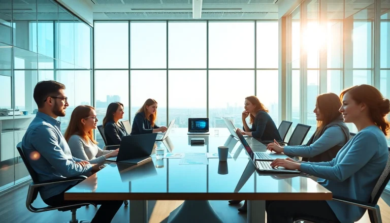 Dynamic teamwork environment at https://gg88.work/ with diverse professionals collaborating in a modern office.