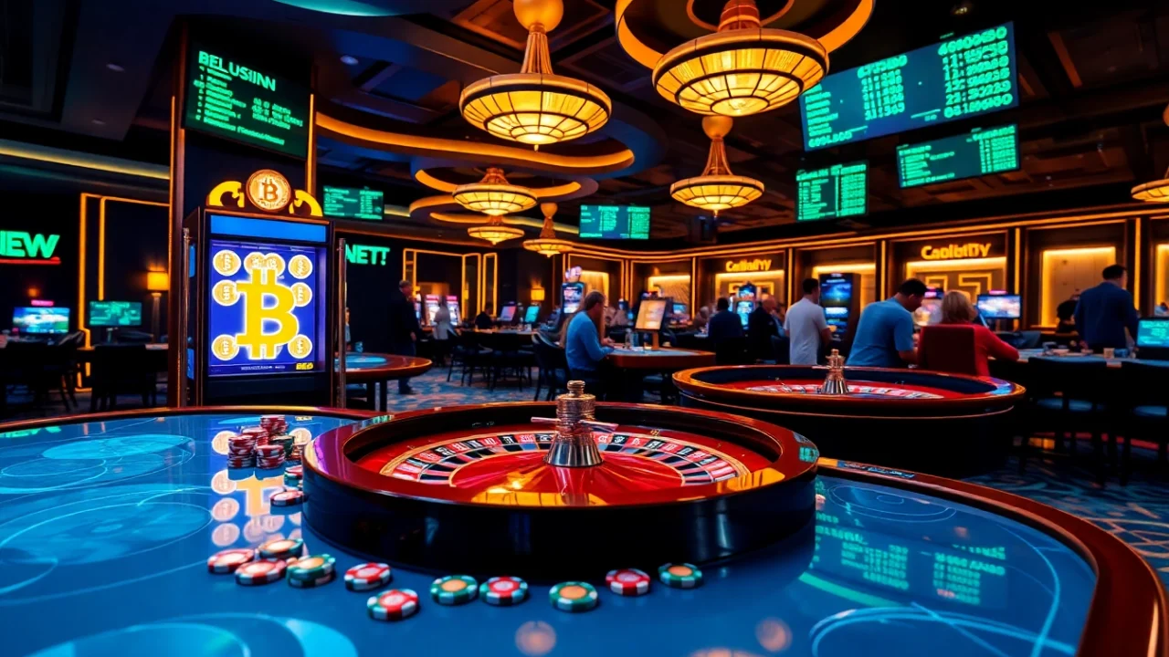 Vivez le frisson des casinos crypto avec des scènes vibrantes de jeux passionnants et de paris dynamiques.