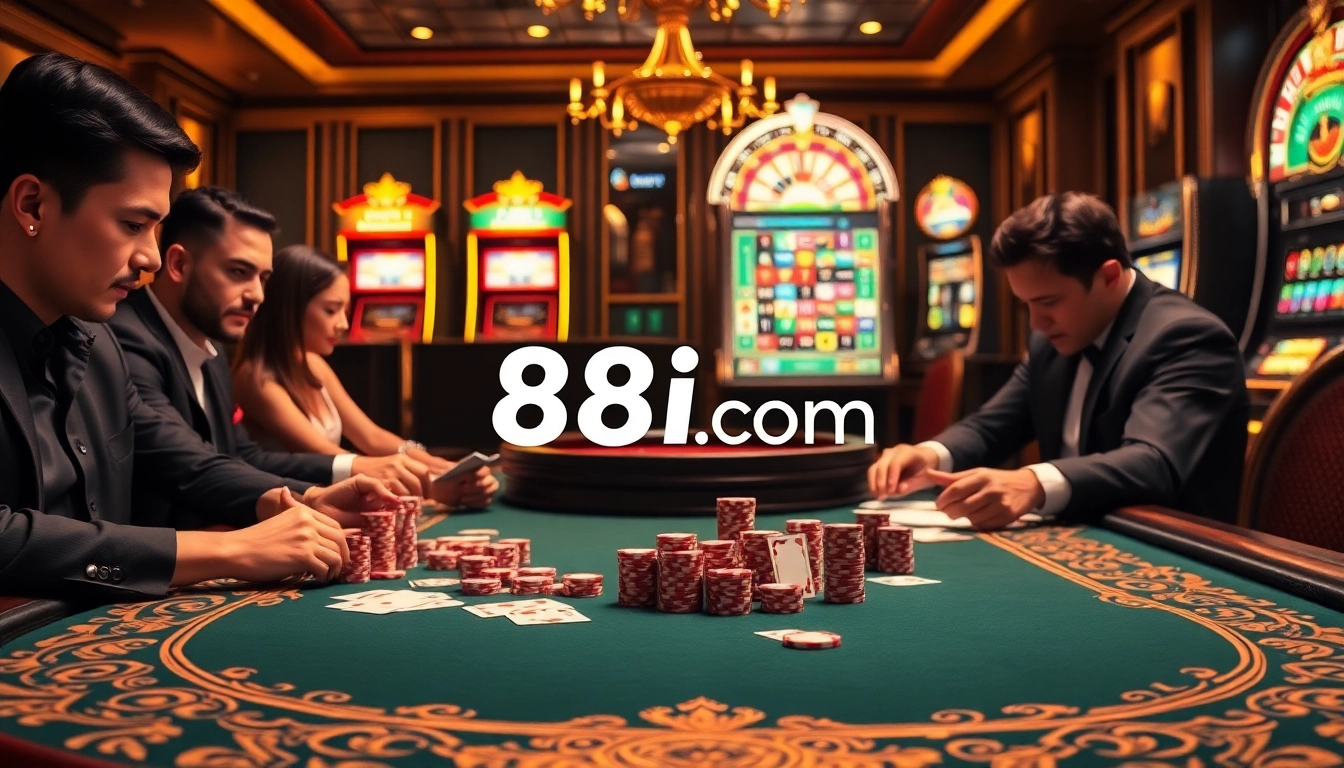 Experience thrilling gameplay at 88i com with an engaging poker table and premium casino atmosphere.