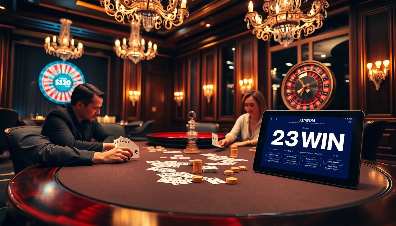 Experience the thrill of high-stakes poker with 23WIN's exciting gaming environment.