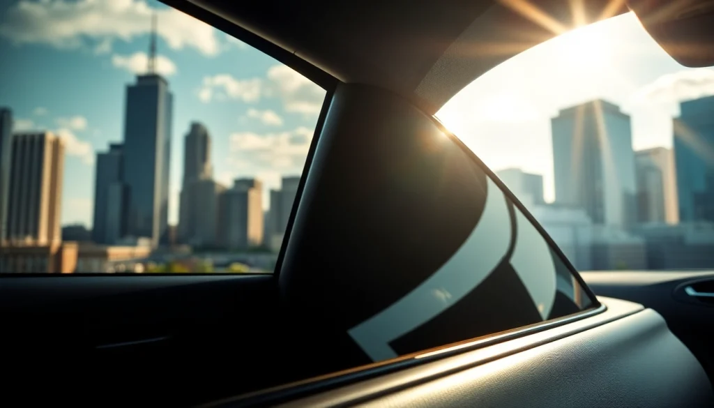 Enhance your vehicle's style and protection with ceramic window tint showcasing its clarity.