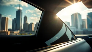 Enhance your vehicle's style and protection with ceramic window tint showcasing its clarity.