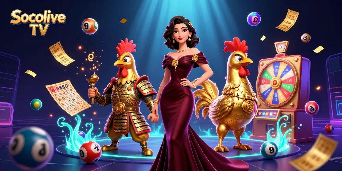Socolive TV showcases an exhilarating gambling experience with vibrant visuals and dynamic elements.
