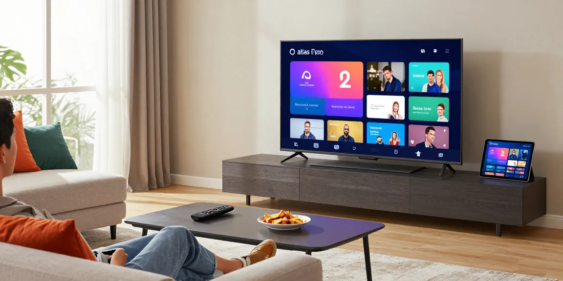 Profitez d'un streaming fluide avec atlas pro ontv sur un élégant ensemble TV intelligent.