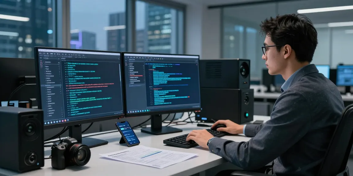 Expert en cybersécurité examinant des alertes de logiciel espion sur plusieurs écrans d'ordinateur.