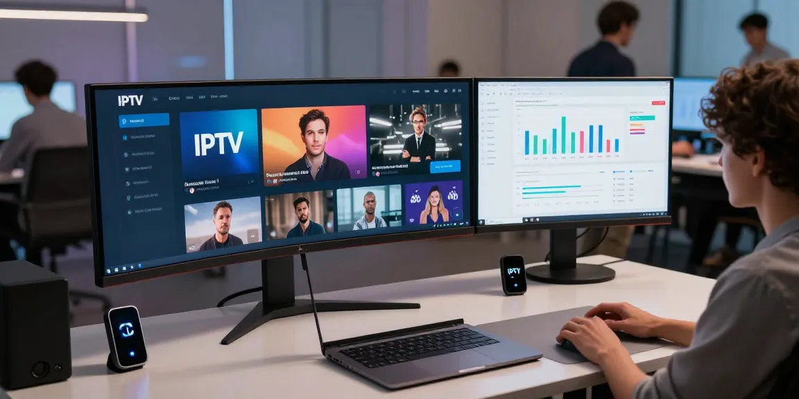 Iron TV offrant une expérience IPTV de haute qualité et sécurisée, intégrant des éléments de développement logiciel et de cybersécurité.